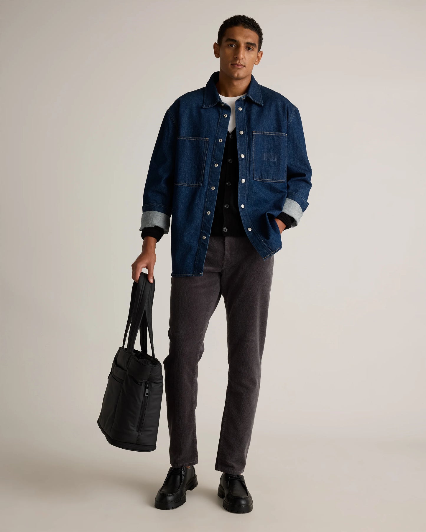 Organic Stretch Corduroy 5-Pocket Pants - 30X30 / Espresso