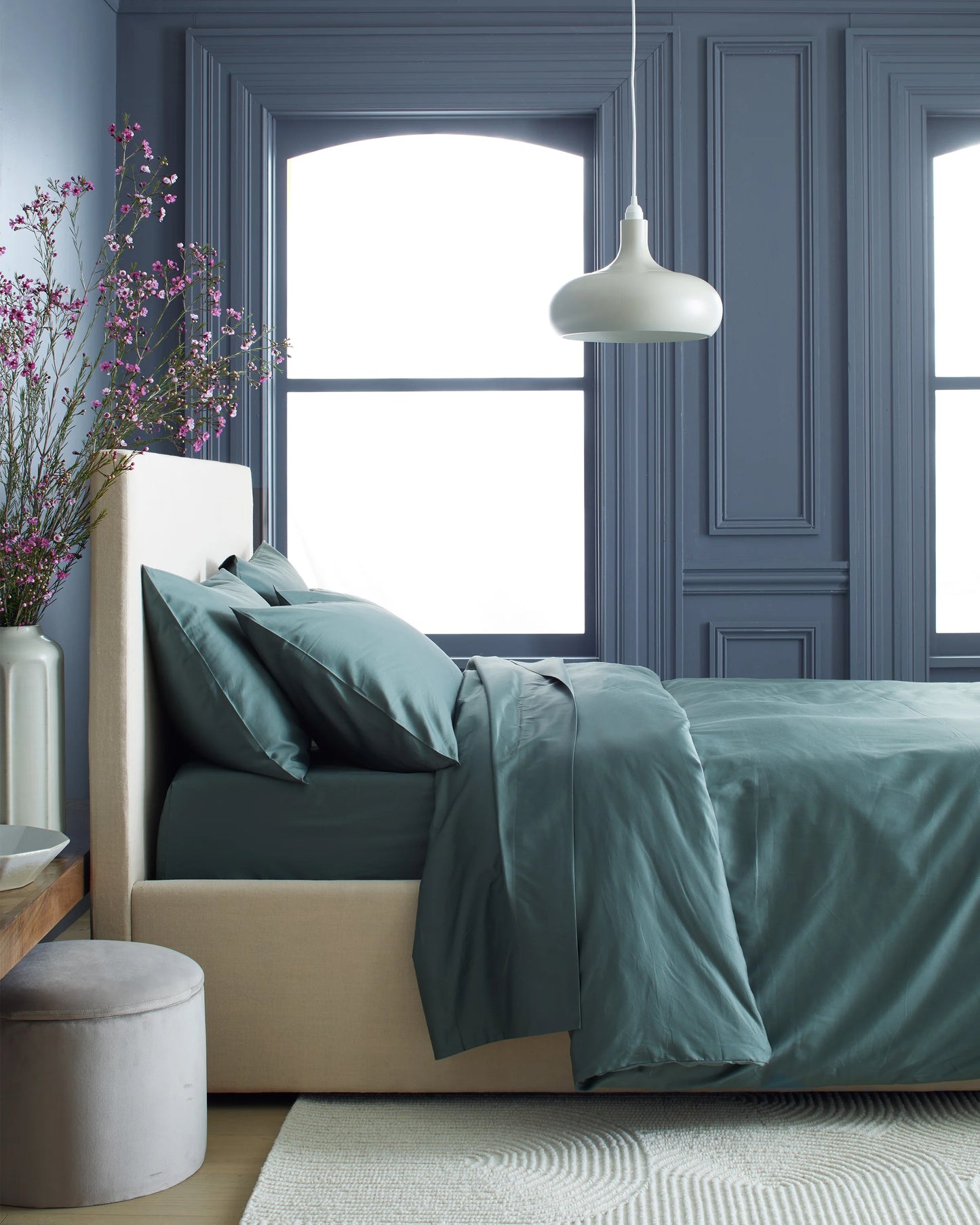 Luxury Organic Sateen Duvet Cover Set - Twin / Ivory