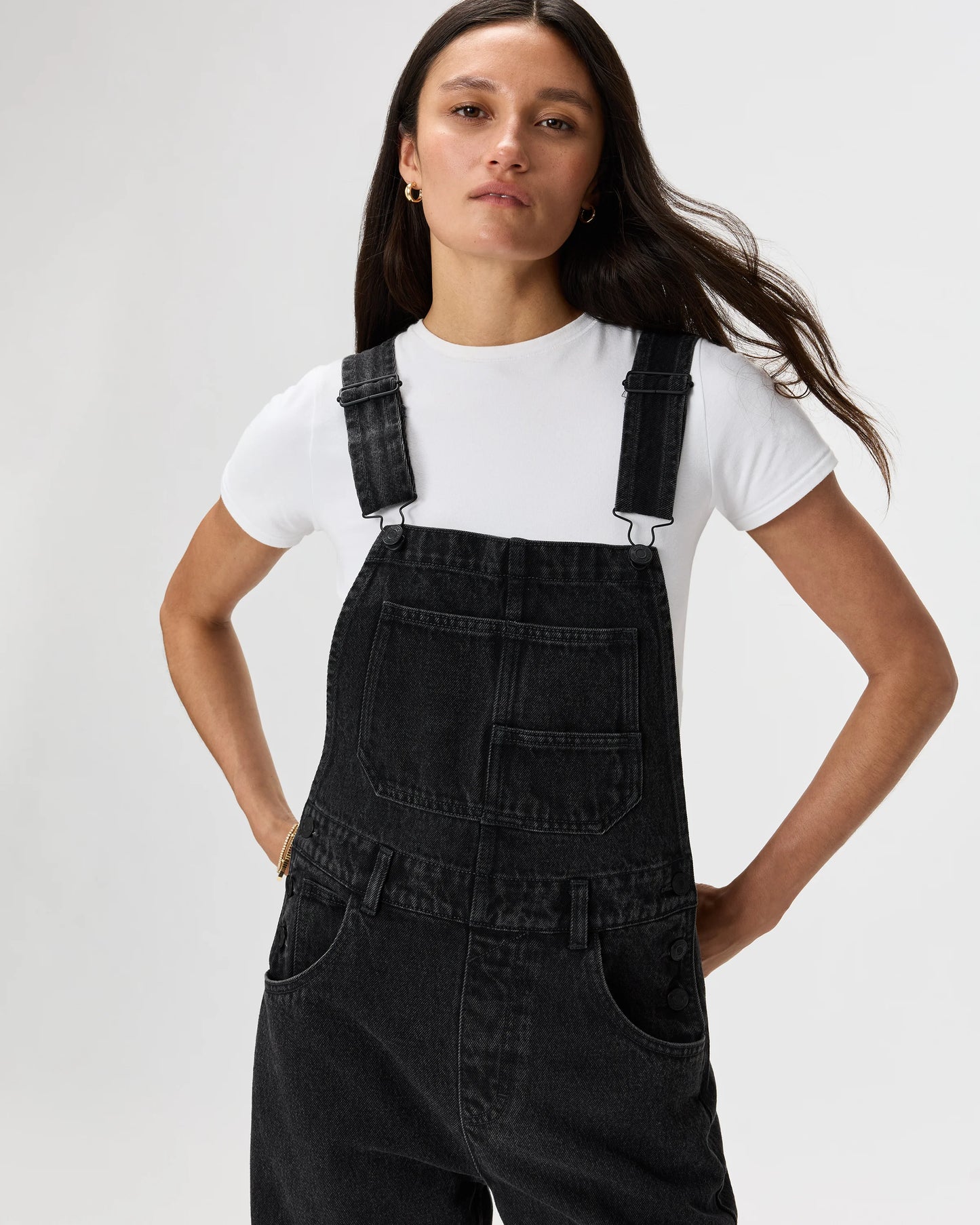 100% Organic Denim Overalls - XS / Mascara Black