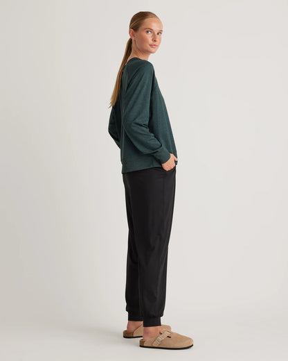 Flowknit Pullover Crew - XS / Heather Deep Navy