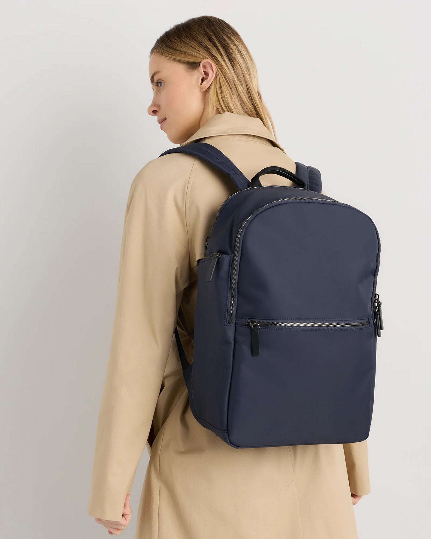 Voyage Nylon Slim Travel Backpack - One Size / Dark Green