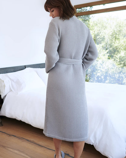 Organic Turkish Waffle Robe - XS / White
