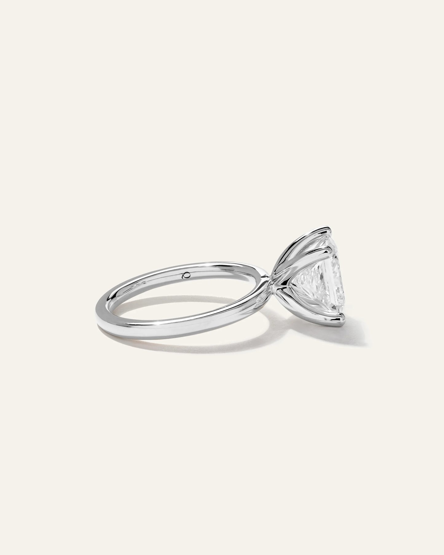 Lab Grown Diamond Princess Comfort Fit Engagement Ring - 3ct - 4 / Yellow Gold