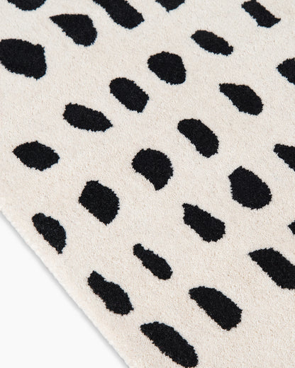Painterly Dots Hand-Tufted Wool Rug - 3'6" x 5'6" / Navy