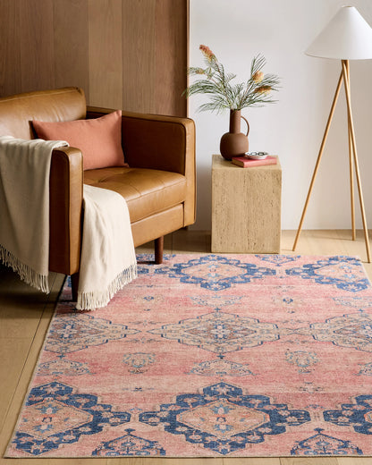 Lola Performance Rug - 3'9" X 6' / Pink