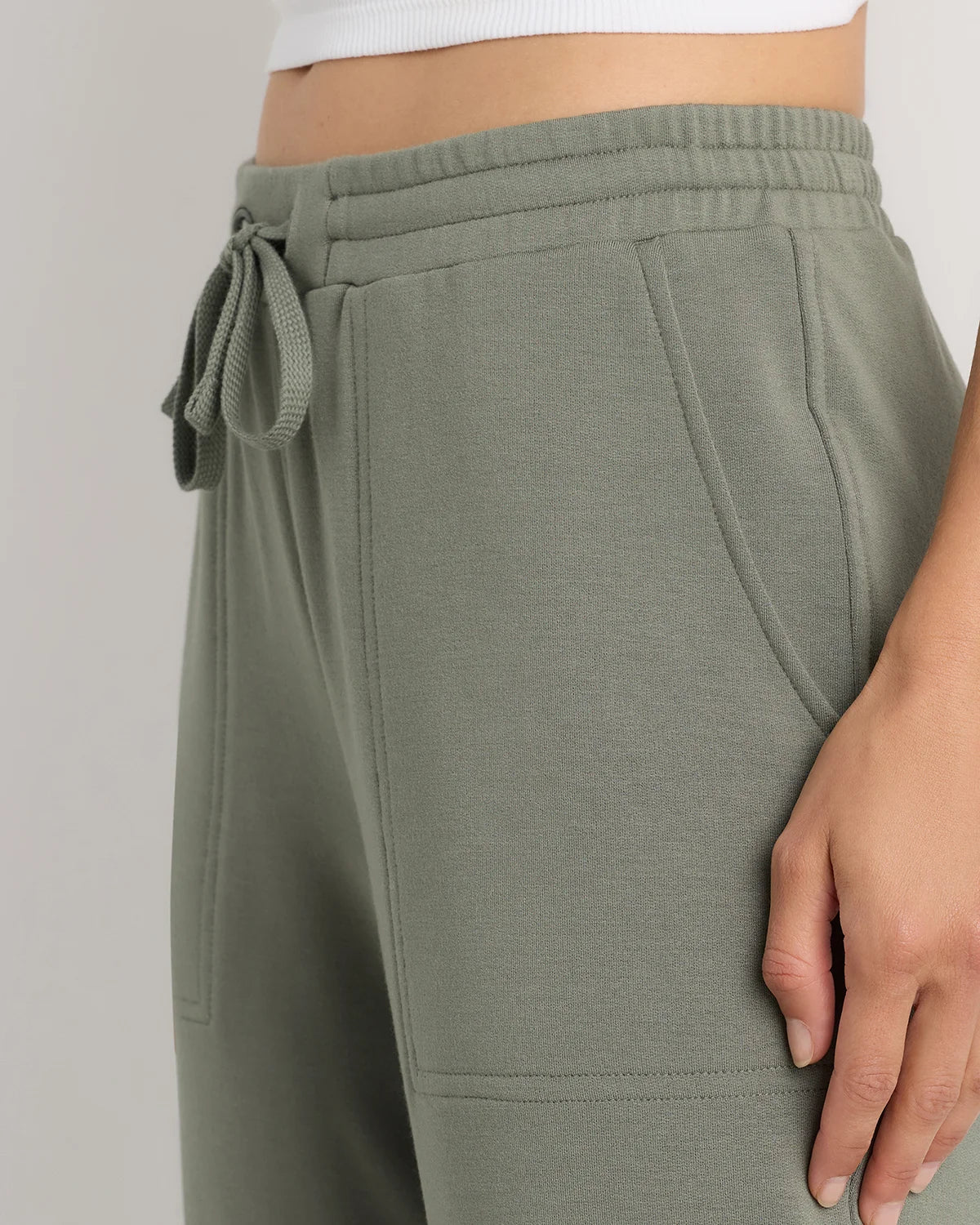 SuperSoft Fleece Joggers - XS / Smoked Thyme Green