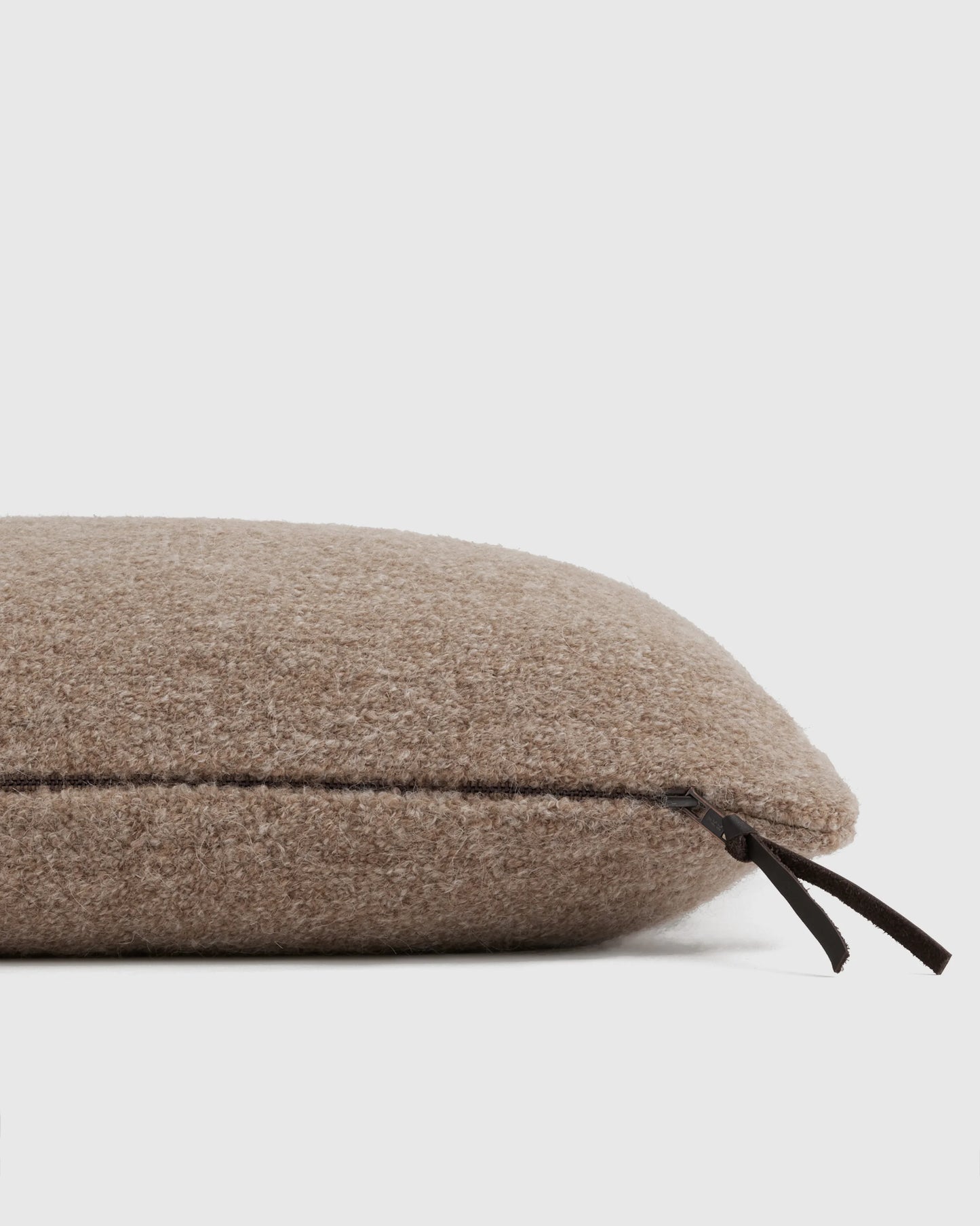Alpaca Boucle Pillow Cover - 20x20 / Light Heather Grey