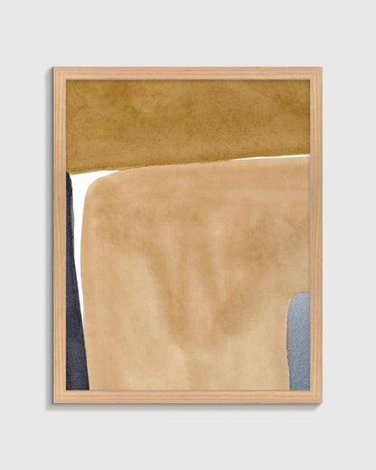 Suspension in Umber by Julia Balfour - 21.25"x26.25" / Oak