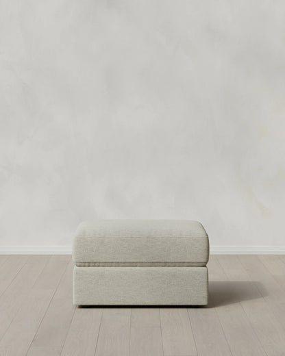 Ashford Deep Seat Ottoman in Performance Basketweave - One Size / Navy