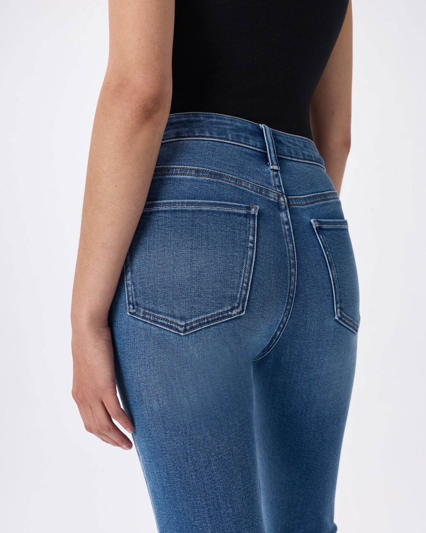 Bella Stretch Kick Flare Jeans - 24 / Deep Rinse