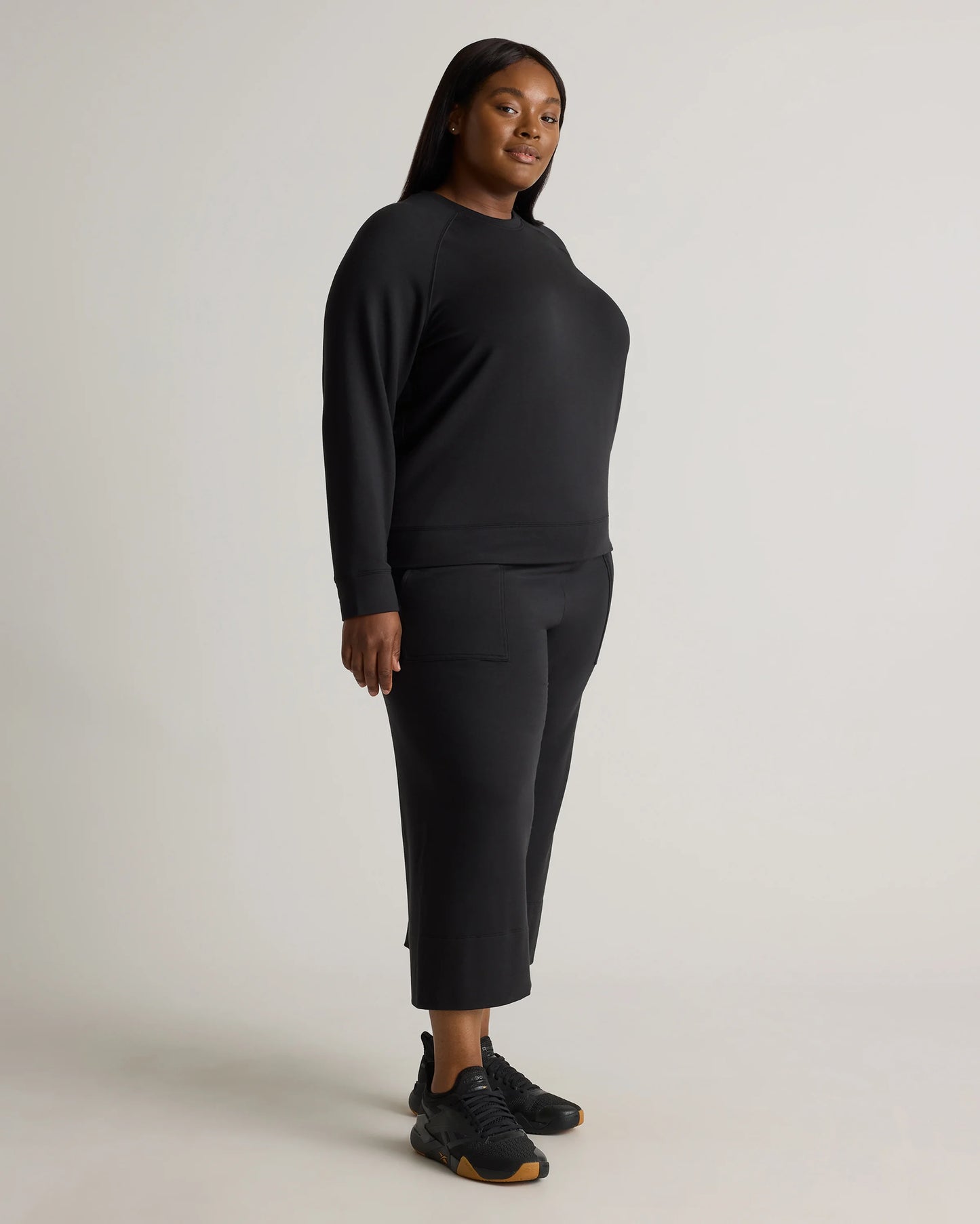 SuperSoft Fleece Crew - 1X / Dried Fig