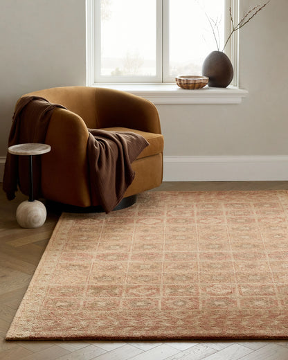 Cambria Wool Rug - 5' x 8' / Rust