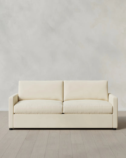 Brennan Sofa in Performance Velvet - 7ft / Taupe