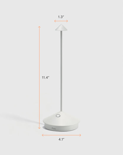 Pina Pro Rechargeable Table Lamp by Zafferano - One Size / White