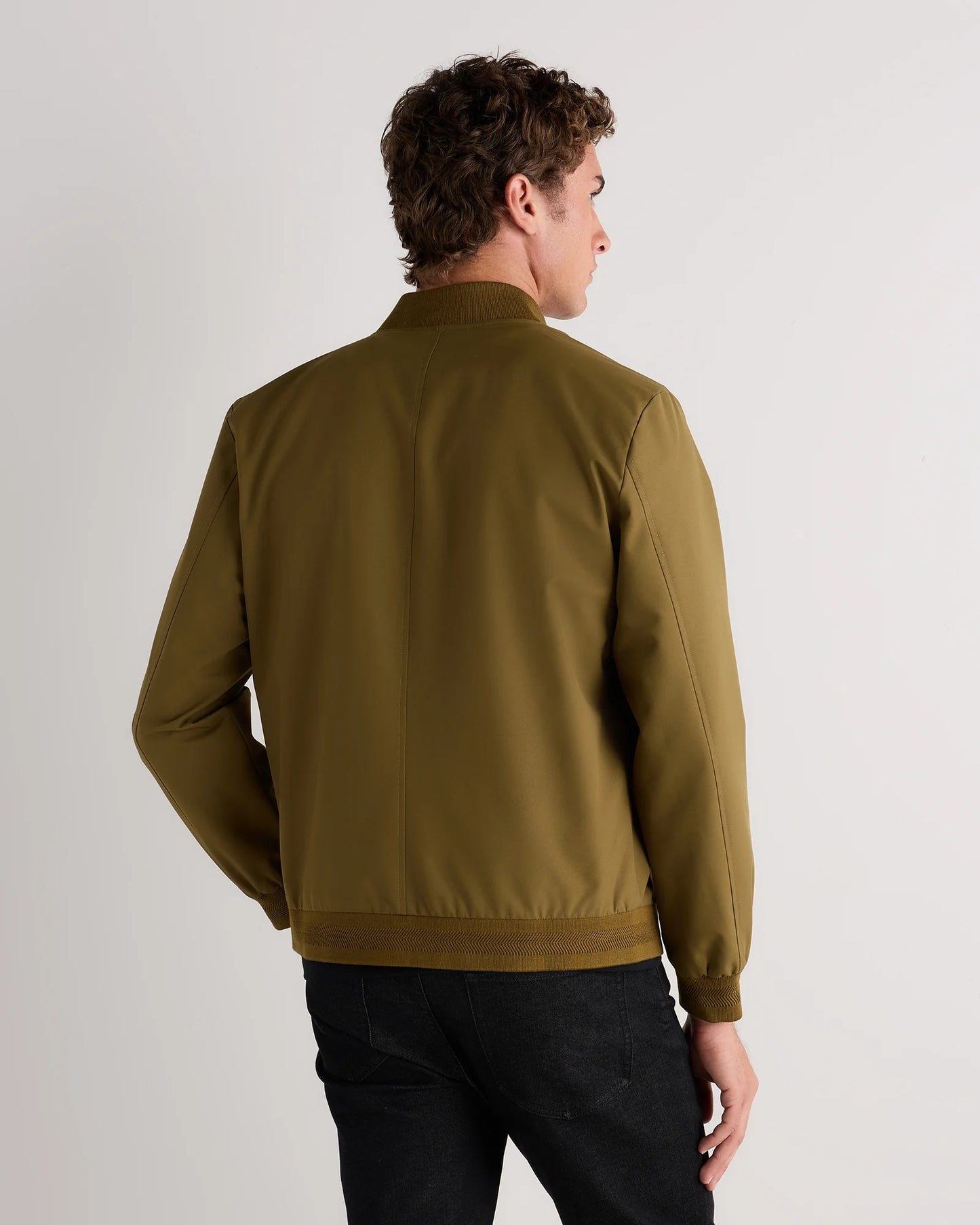 Water-Resistant Flex Bomber Jacket - S / Black
