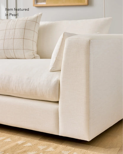 Oasis Chaise Sectional in Performance Linen - Right Arm / Sand