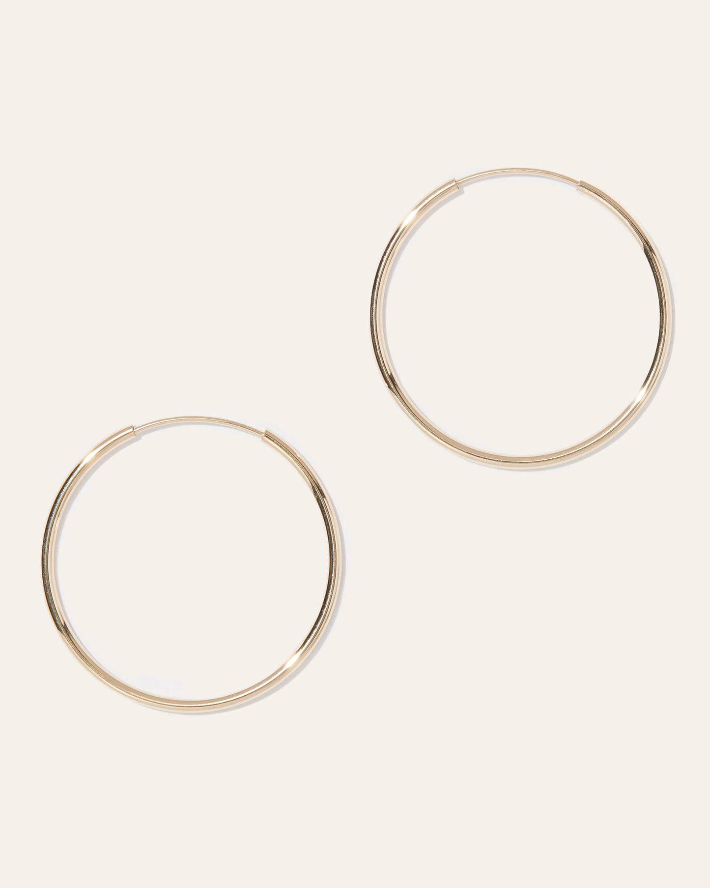 14K Gold Everyday Hoops - One Size / Yellow Gold