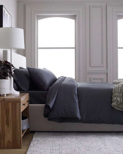 Luxury Organic Sateen Duvet Cover - Twin / Ivory