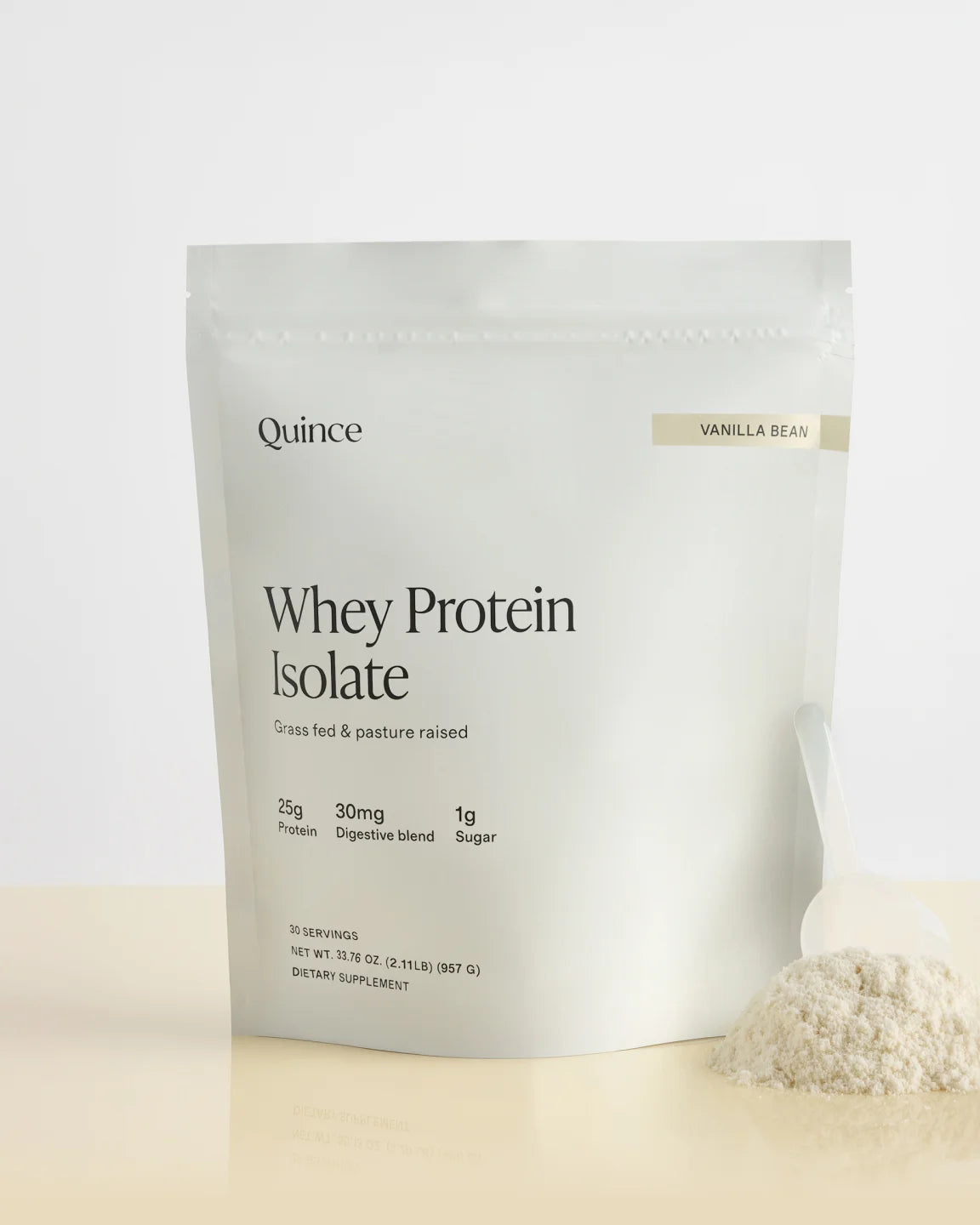 Grass-Fed Whey Protein Isolate - 30 Servings / Vanilla Bean