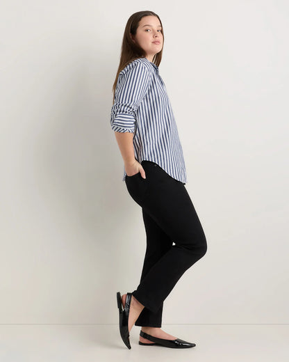 Curvy Bella Stretch Straight Jeans - 24 / Black