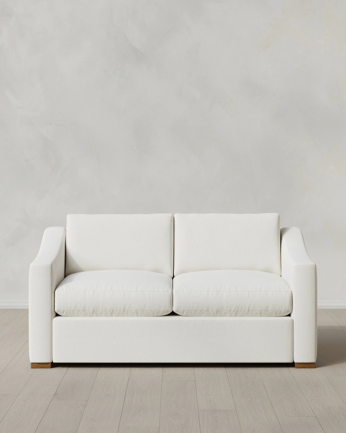 Hollis Slope Arm Sofa in Performance Chenille Linen Blend - 72" / Snow
