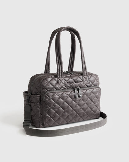 Transit Quilted Duffle Bag - One Size / Taupe Brown
