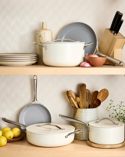 Ceramic Nonstick Saute Pan with Lid - One Size / Navy