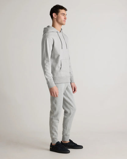Organic Midweight French Terry Pullover Hoodie - S / Light Heather Grey