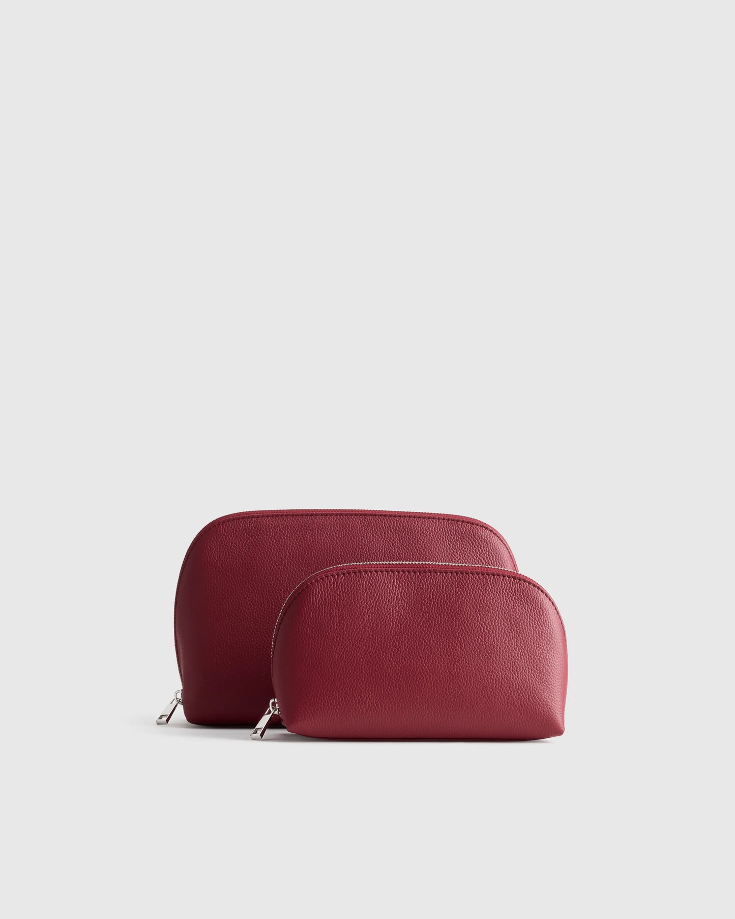 Italian Leather Pouch Travel Set - One Size / Deep Navy