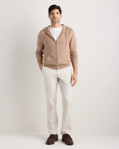 Mongolian Cashmere Full-Zip Hoodie - S / Teak