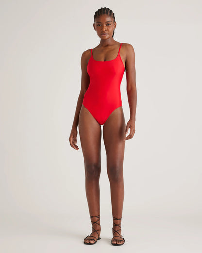 Italian Cami One-Piece Swimsuit - XS / Black
