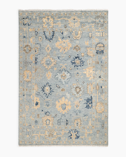 Kian Hand-Knotted Wool Rug - 5' x 8' / Blue