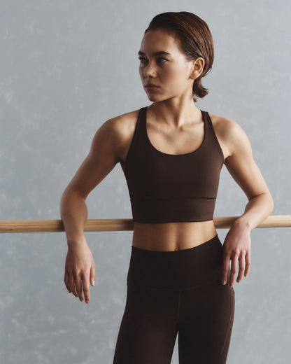 Power-Up Long Line Strappy Sports Bra - XS / Classic White