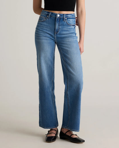Bella Stretch Relaxed Straight Jeans - 24 / Atlantic Blue