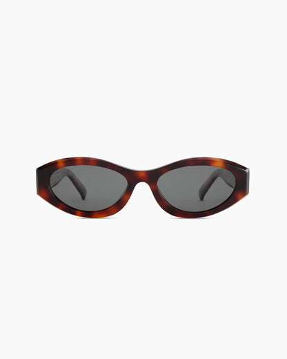 Milan Polarized Acetate Sunglasses - One Size / Black with Grey lens