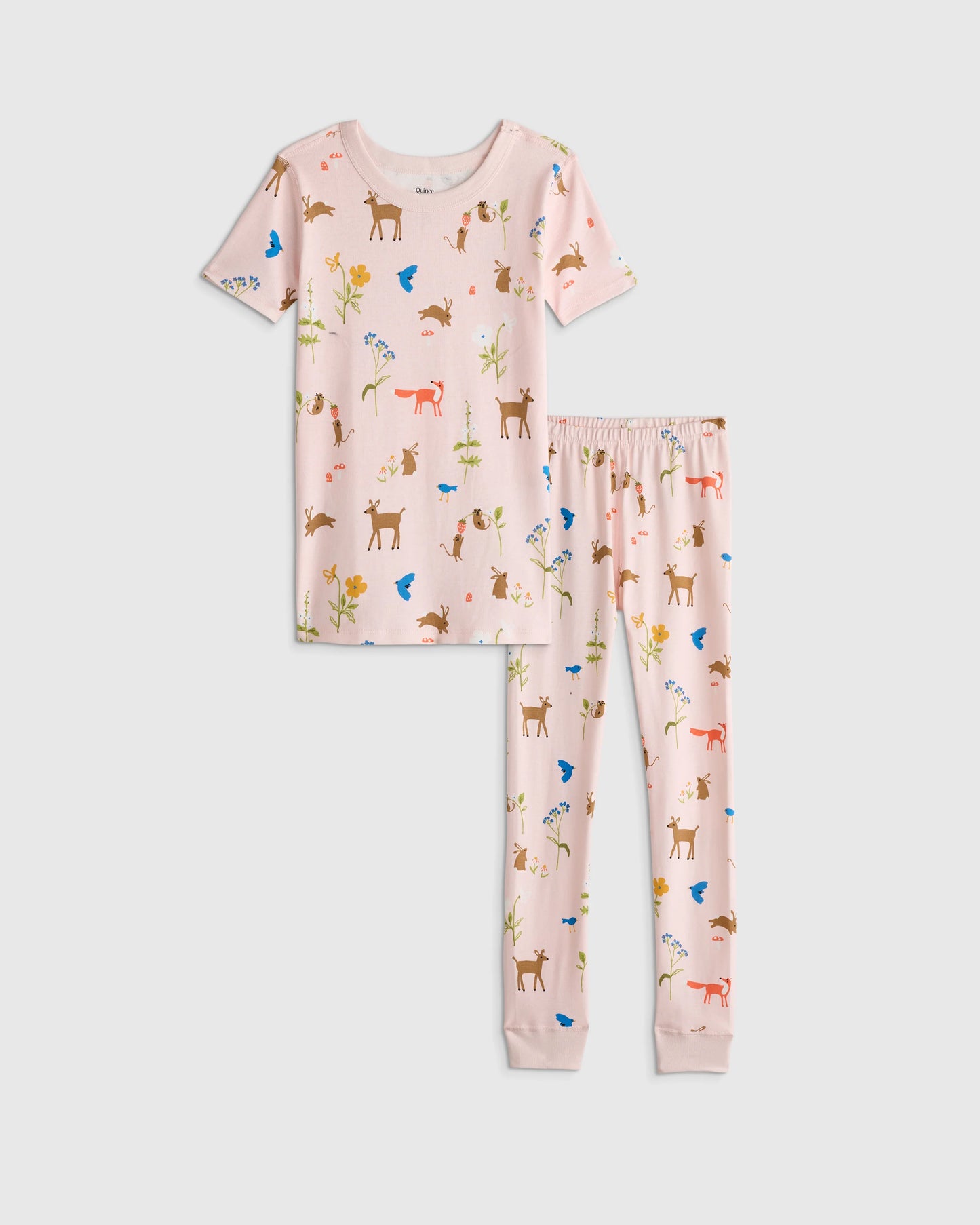 100% Organic Cotton Short Sleeve and Pant Pajama Set - 6 / Planets