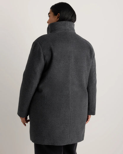 Wool Cashmere Cocoon Coat - 1X / Caramel