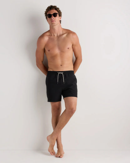 Seersucker Swim Trunks - 5.5" - S / Navy Seersucker