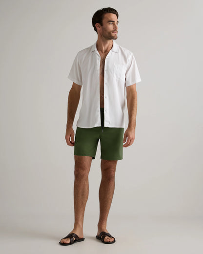 Italian Swim Trunks - 7" - XS / Navy Diamond Geo