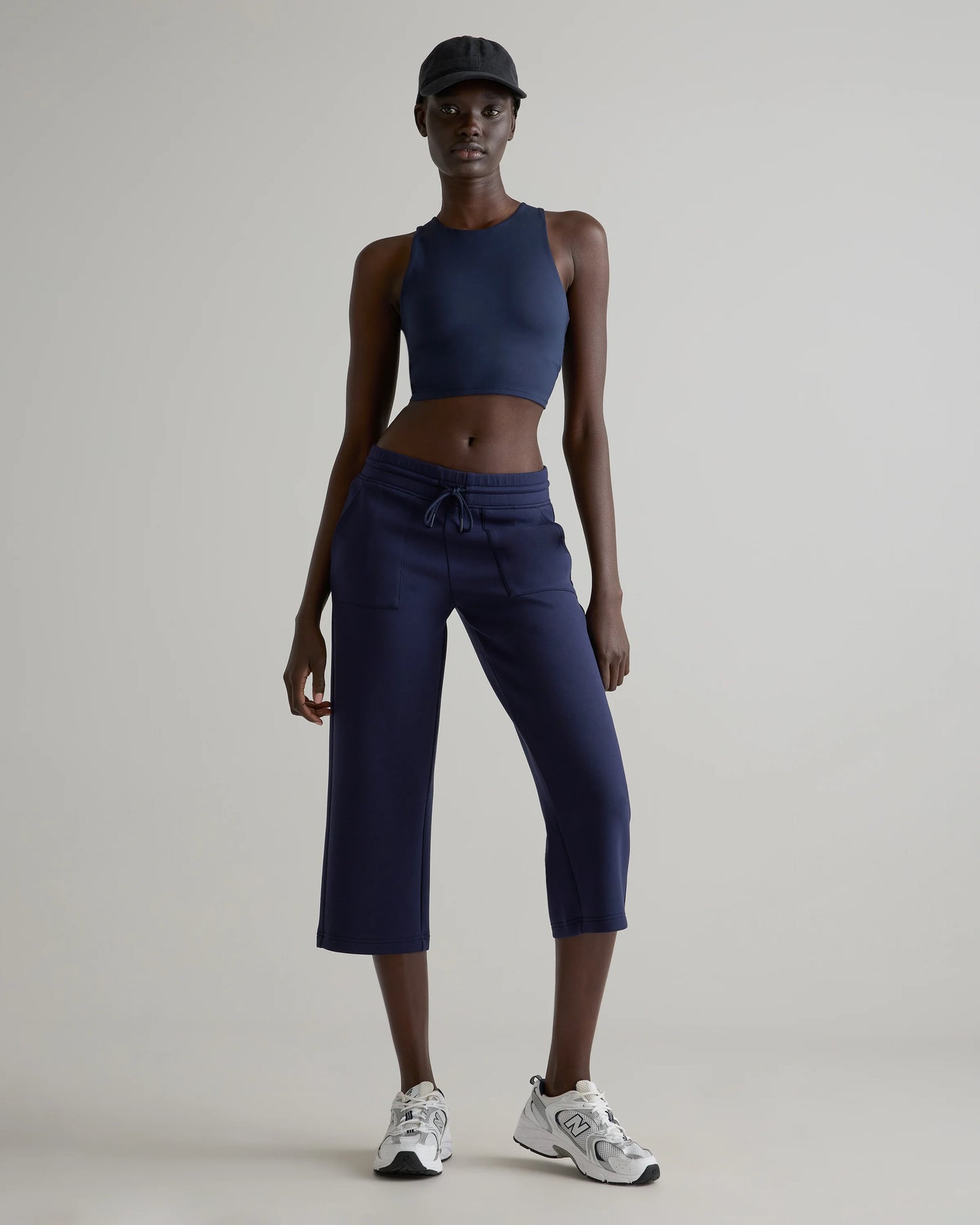 CloudComfort High-Rise Cropped Sweatpants - XS / Pebble Beige