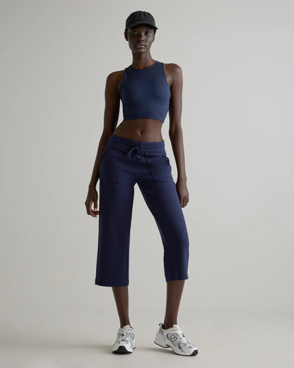 CloudComfort High-Rise Cropped Sweatpants - XS / Pebble Beige