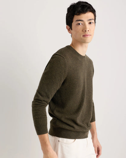 Mongolian Cashmere Crewneck Sweater - XS / Black