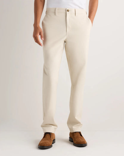 Organic Cotton Stretch Chino Pants - Straight - 30X30 / Stone