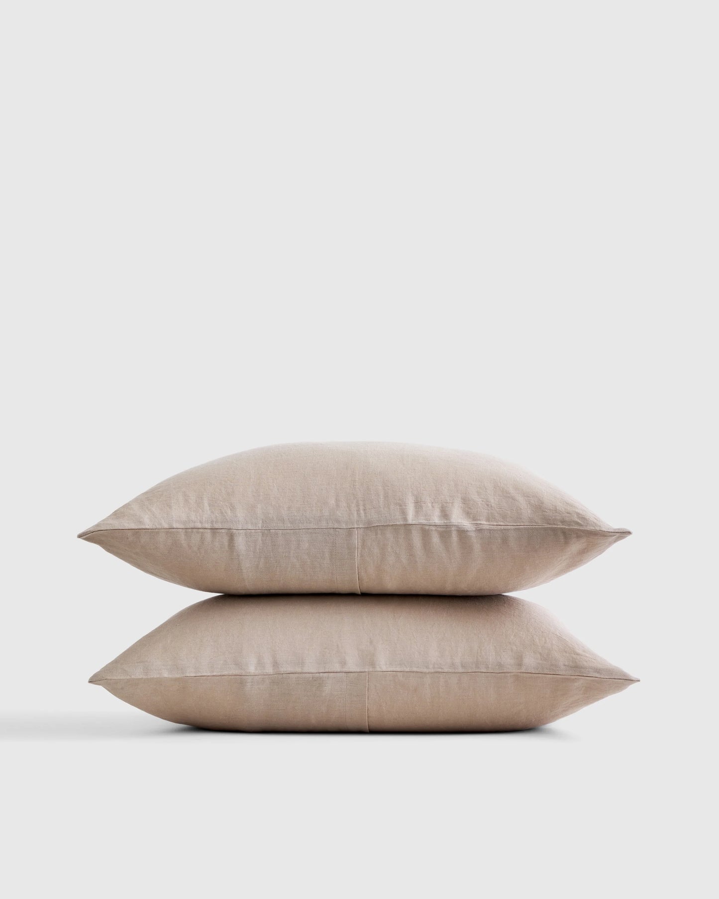 European Linen Sham Set - Standard / White