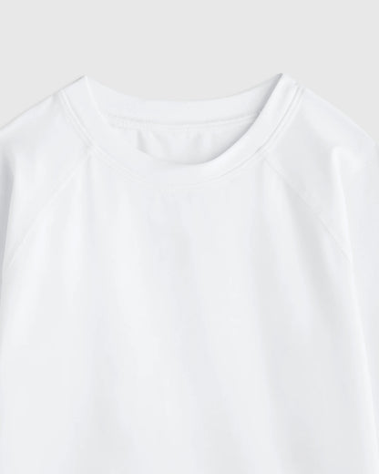 Long Sleeve Raglan Rash Guard - 6 / Island Aqua