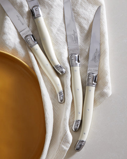 Jean Dubost Laguiole Steak Knives (Set of 6) - One Size / Ivory