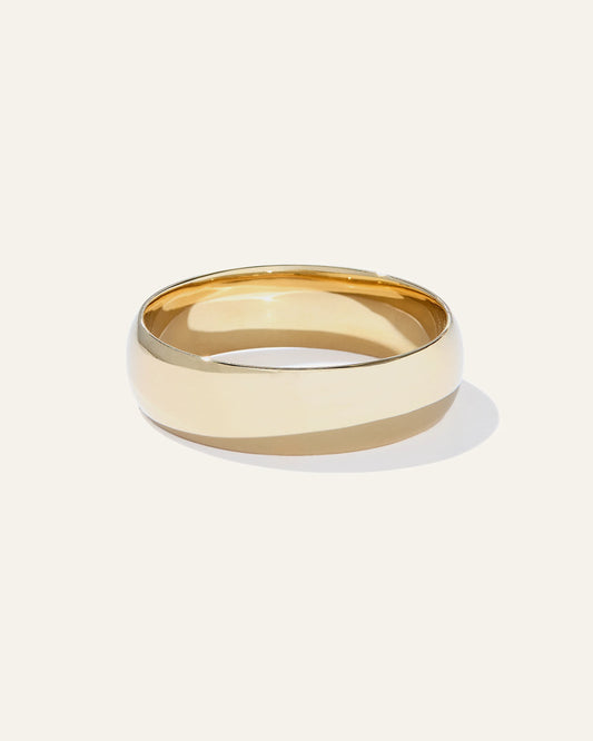 Low Dome Band - 6mm - 6 / Yellow Gold