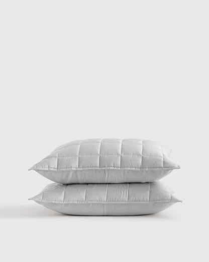 Bamboo Box Quilted Sham Set - Standard / Sage
