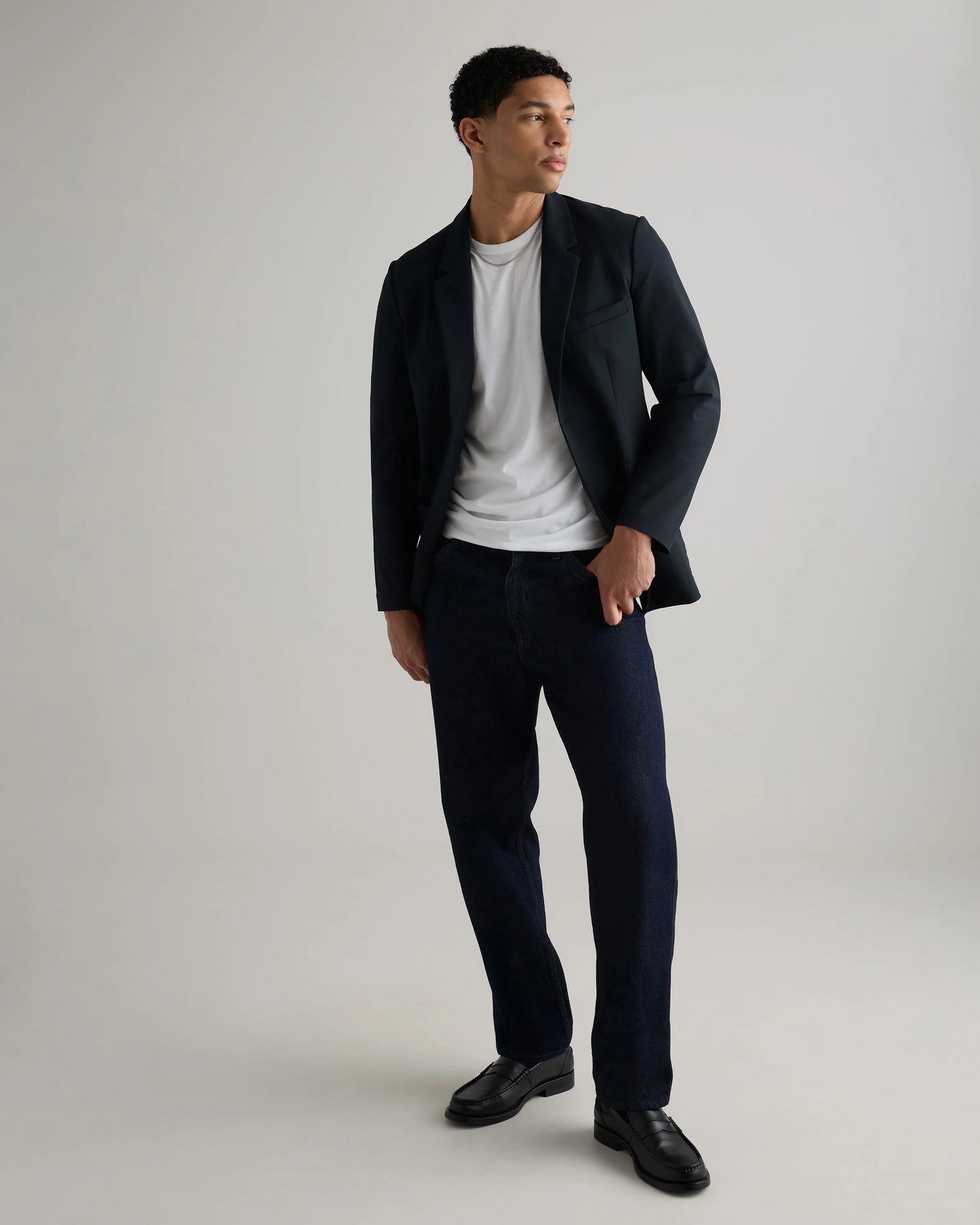 Performance Stretch Technical Blazer - M / Deep Navy