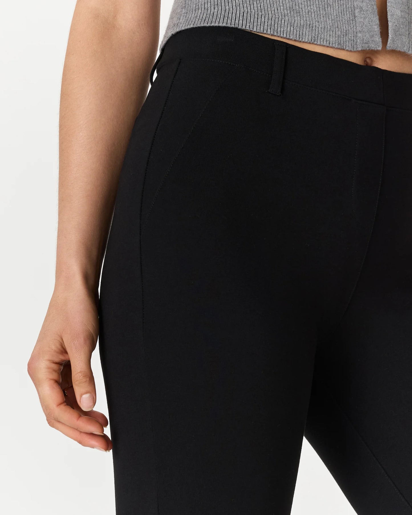 Ultra-Stretch Ponte Bootcut Pants - XS / Black